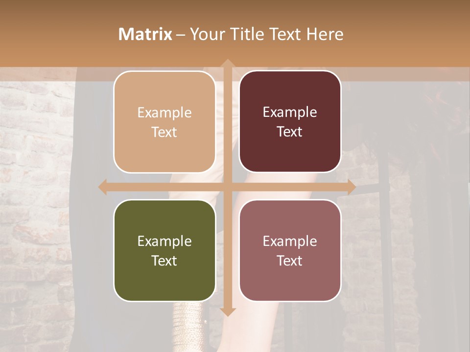 Pose Attractive Leg PowerPoint Template