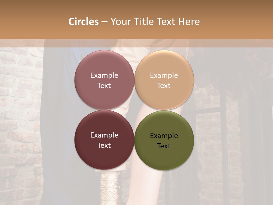 Pose Attractive Leg PowerPoint Template