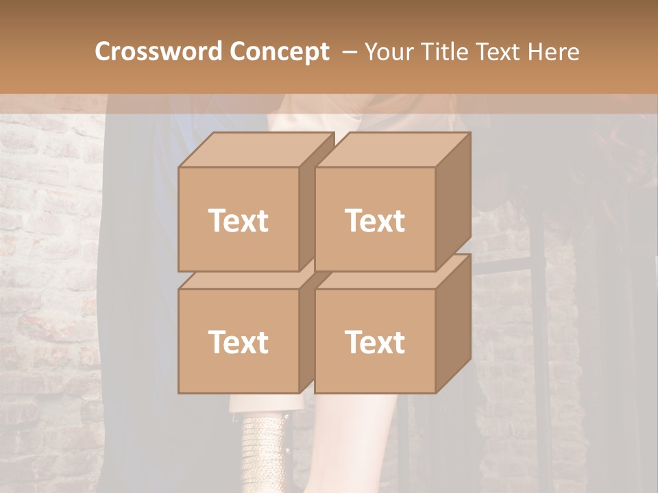 Pose Attractive Leg PowerPoint Template