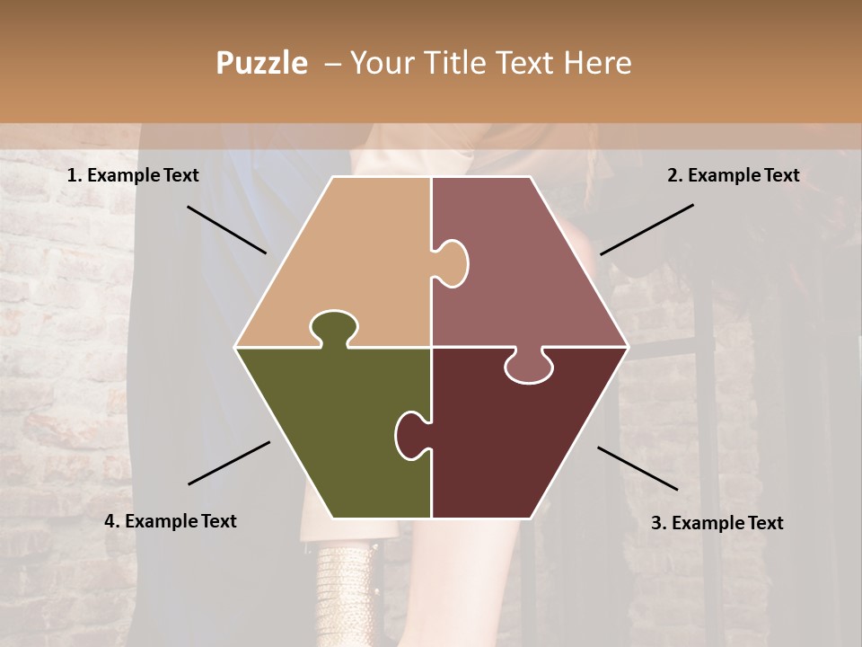 Pose Attractive Leg PowerPoint Template