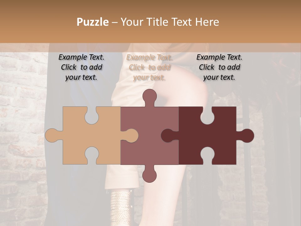 Pose Attractive Leg PowerPoint Template