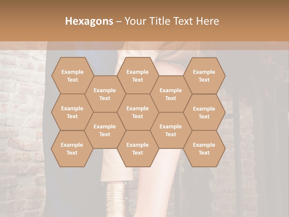 Pose Attractive Leg PowerPoint Template