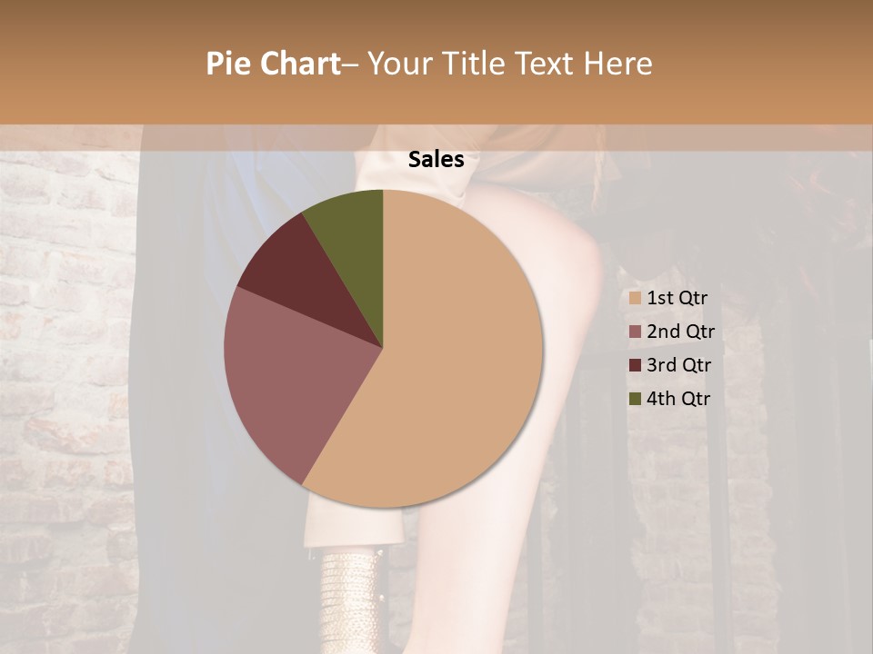 Pose Attractive Leg PowerPoint Template