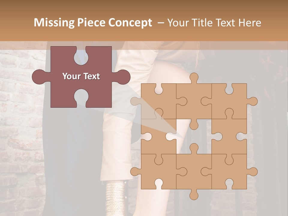 Pose Attractive Leg PowerPoint Template