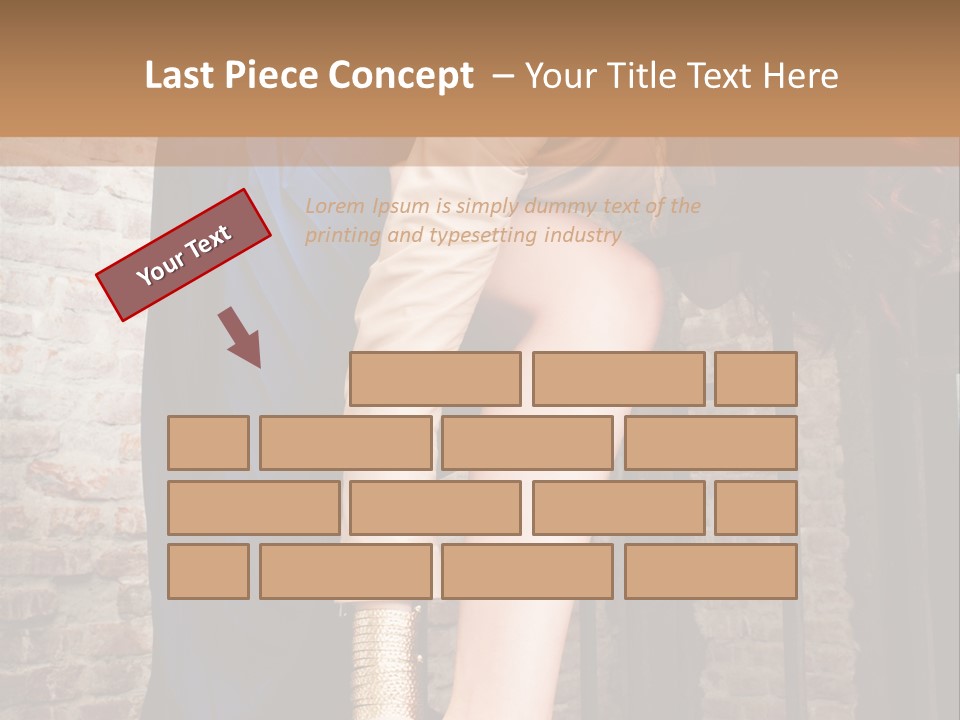Pose Attractive Leg PowerPoint Template