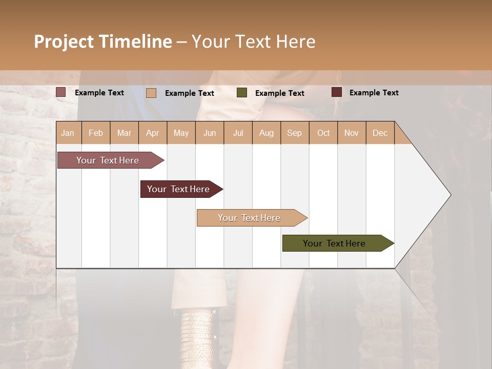 Pose Attractive Leg PowerPoint Template