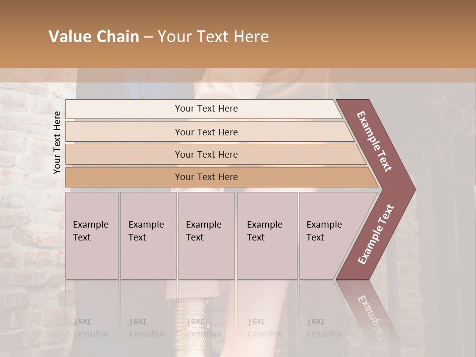Pose Attractive Leg PowerPoint Template