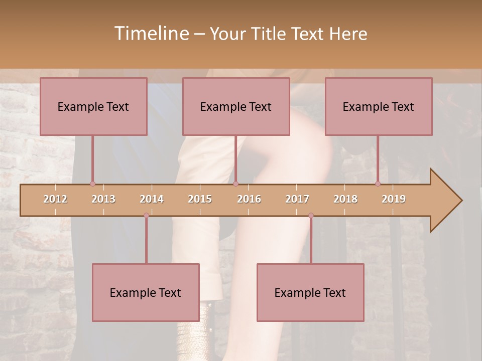 Pose Attractive Leg PowerPoint Template