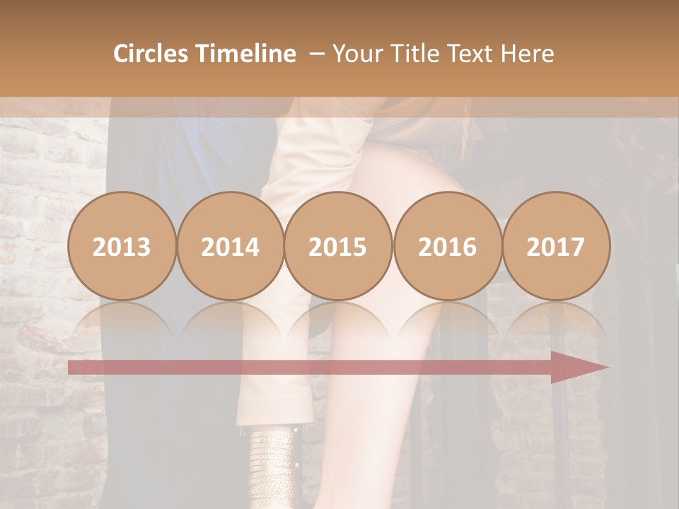 Pose Attractive Leg PowerPoint Template