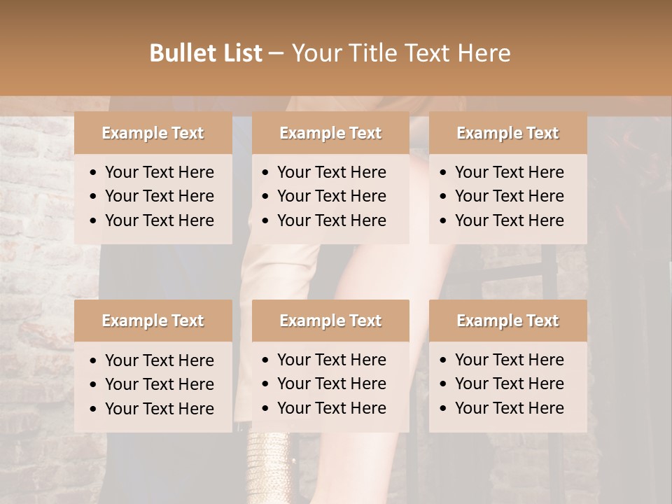 Pose Attractive Leg PowerPoint Template