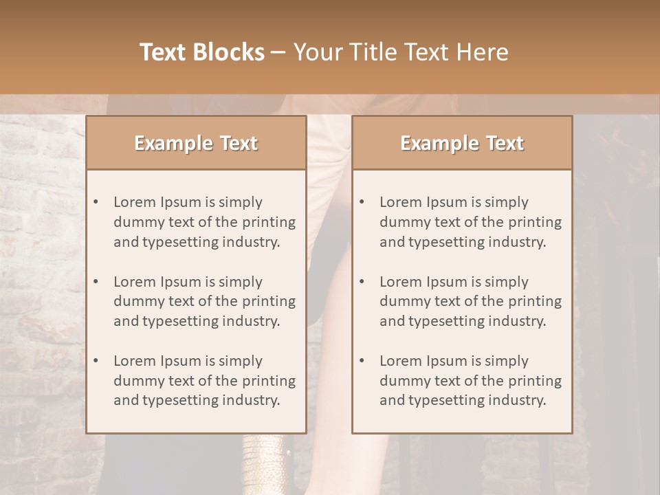 Pose Attractive Leg PowerPoint Template