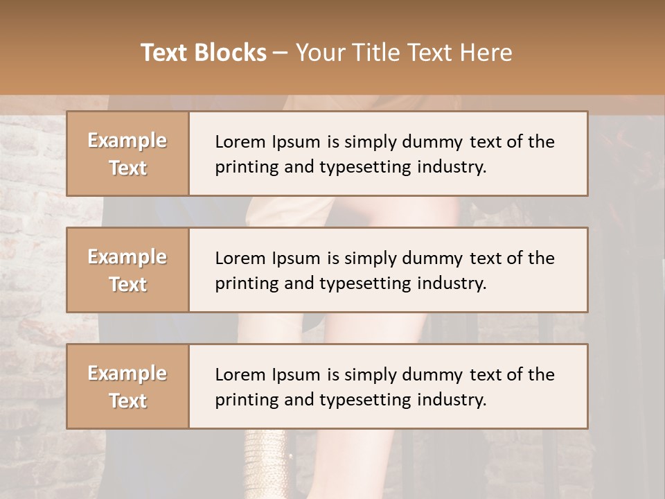 Pose Attractive Leg PowerPoint Template