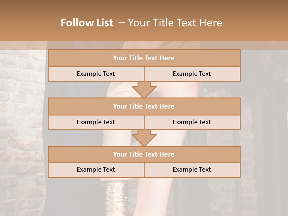 Pose Attractive Leg PowerPoint Template
