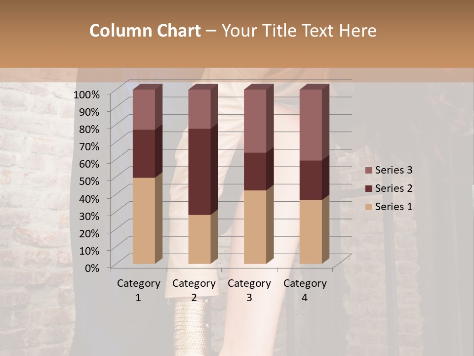 Pose Attractive Leg PowerPoint Template