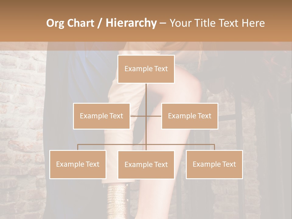 Pose Attractive Leg PowerPoint Template