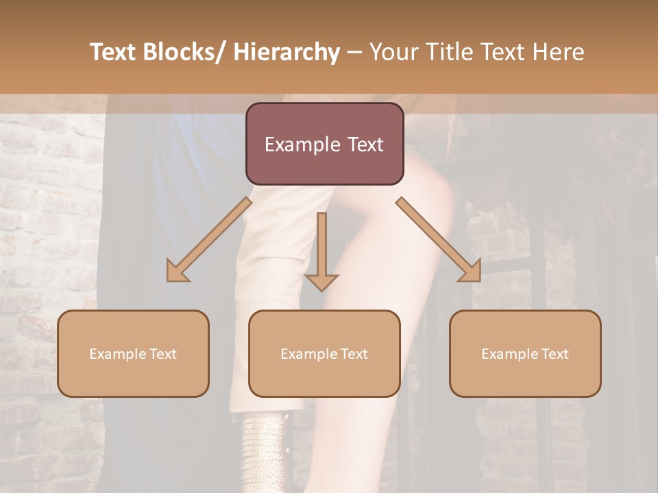 Pose Attractive Leg PowerPoint Template
