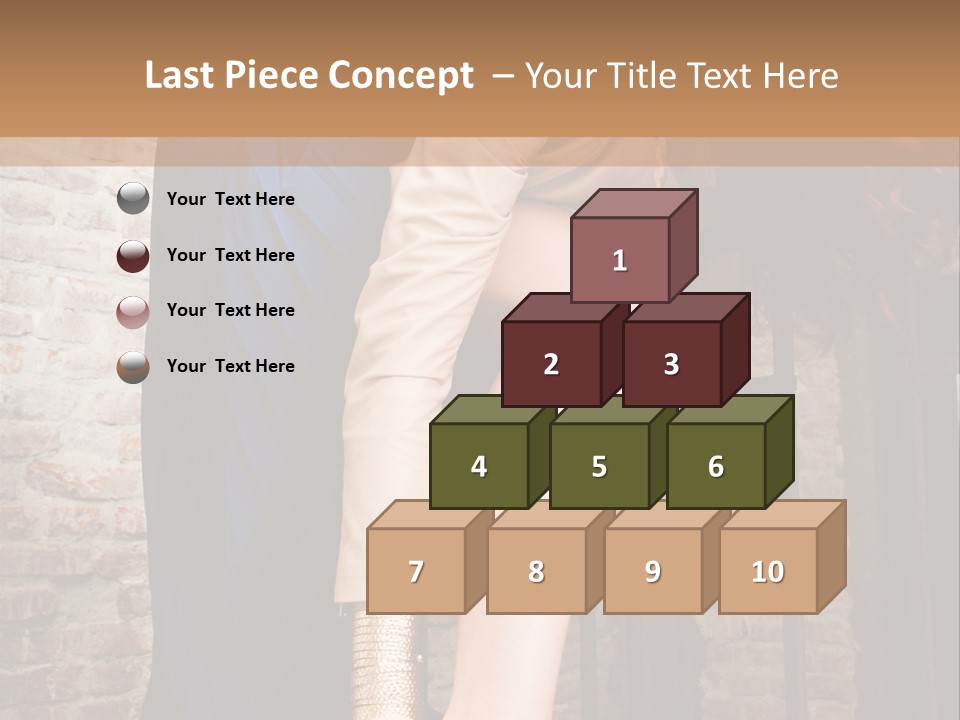 Pose Attractive Leg PowerPoint Template