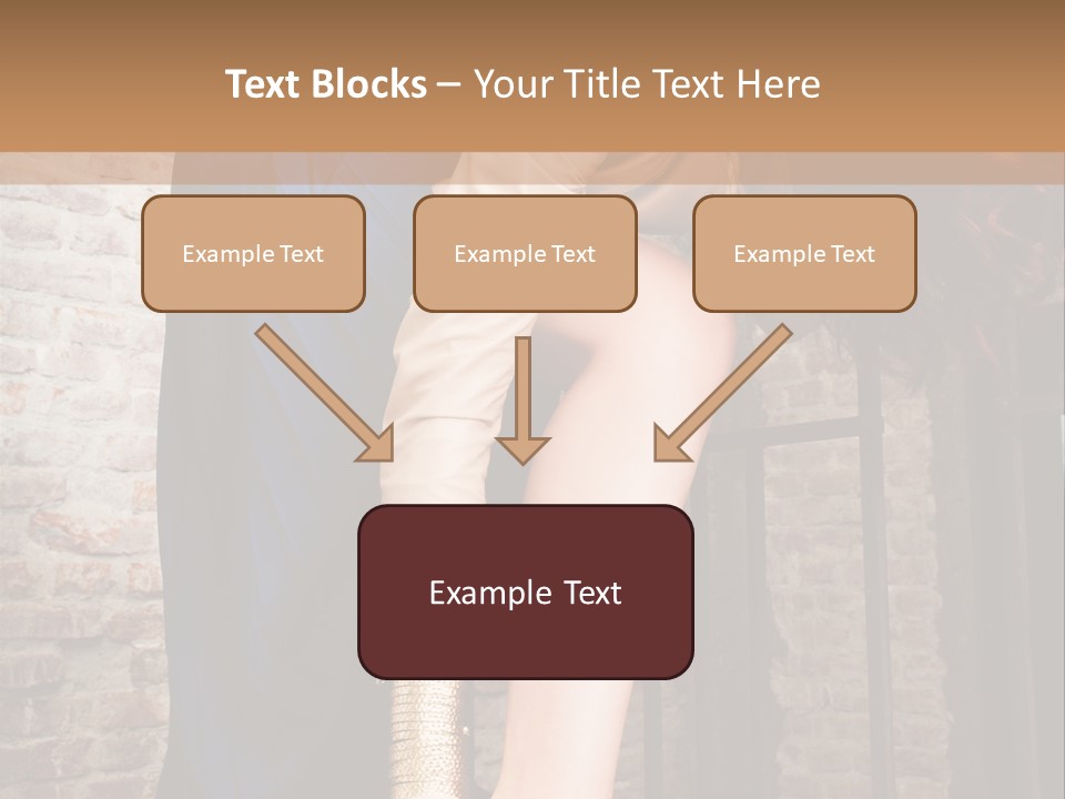 Pose Attractive Leg PowerPoint Template