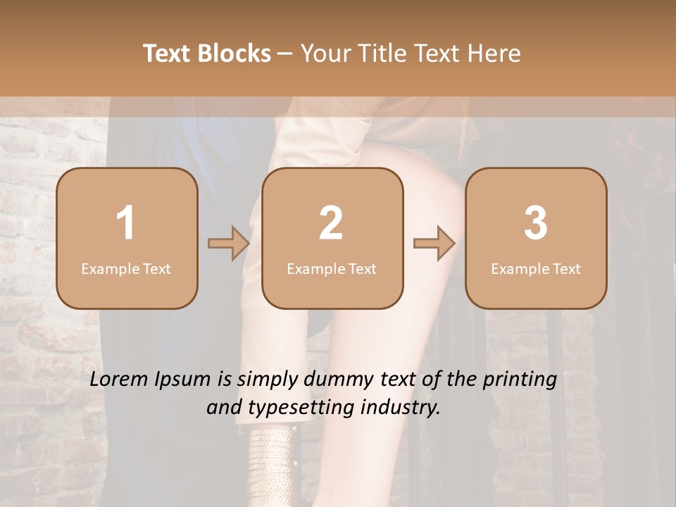 Pose Attractive Leg PowerPoint Template