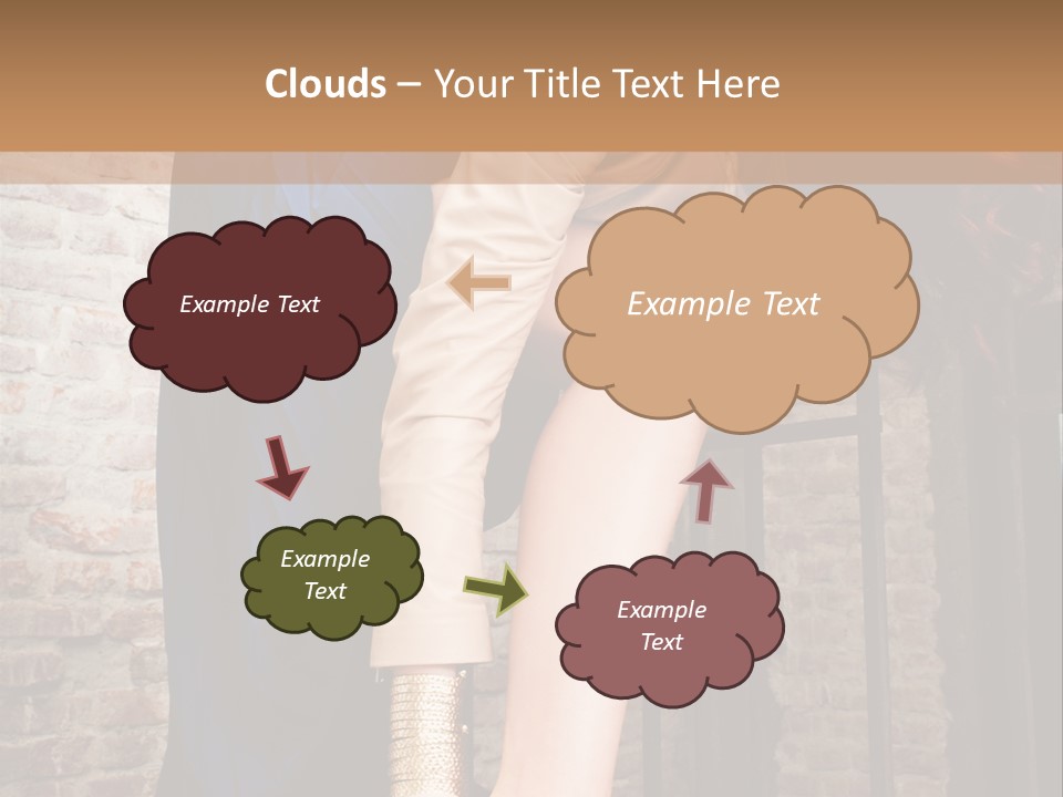 Pose Attractive Leg PowerPoint Template