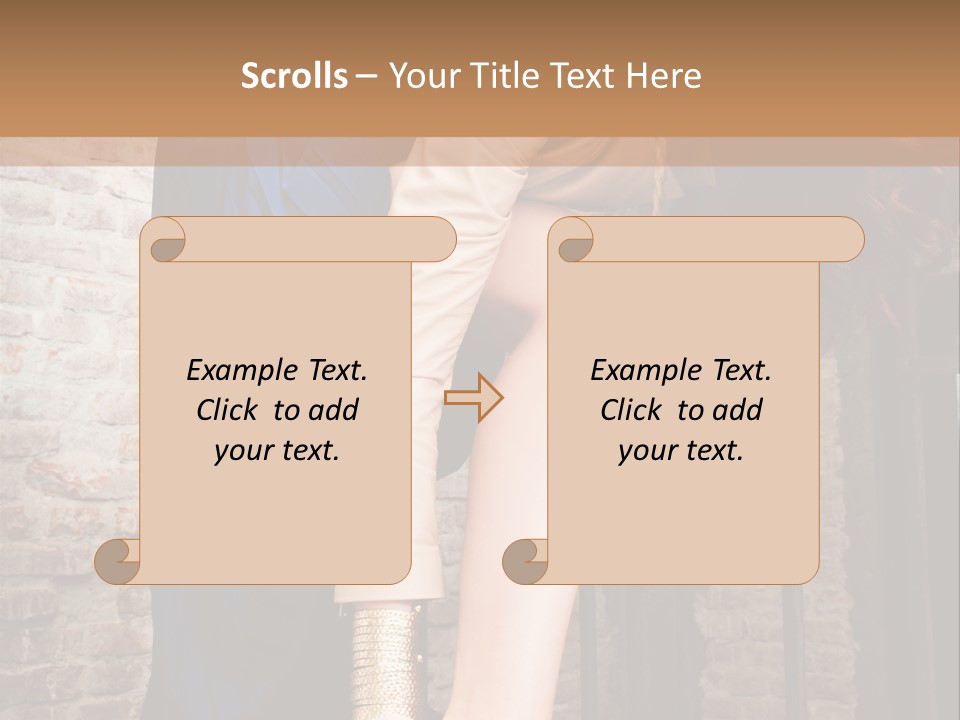 Pose Attractive Leg PowerPoint Template