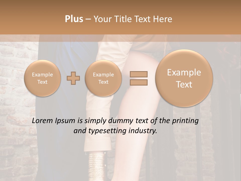 Pose Attractive Leg PowerPoint Template