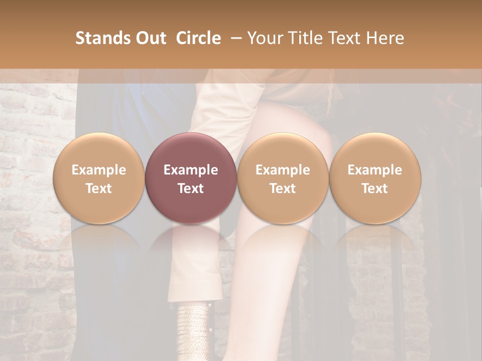 Pose Attractive Leg PowerPoint Template