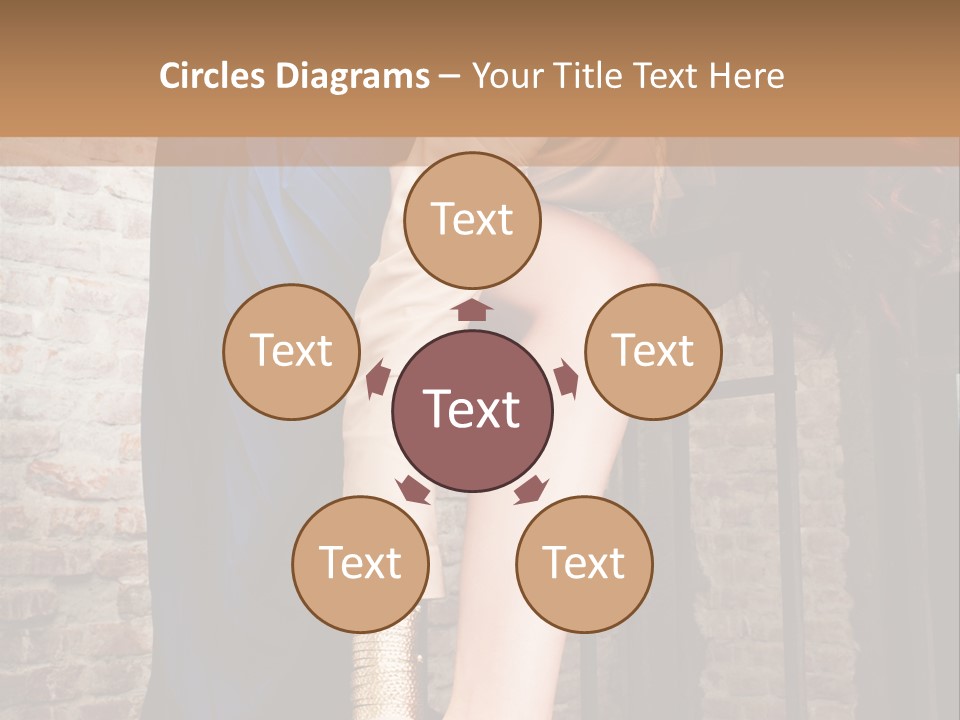 Pose Attractive Leg PowerPoint Template