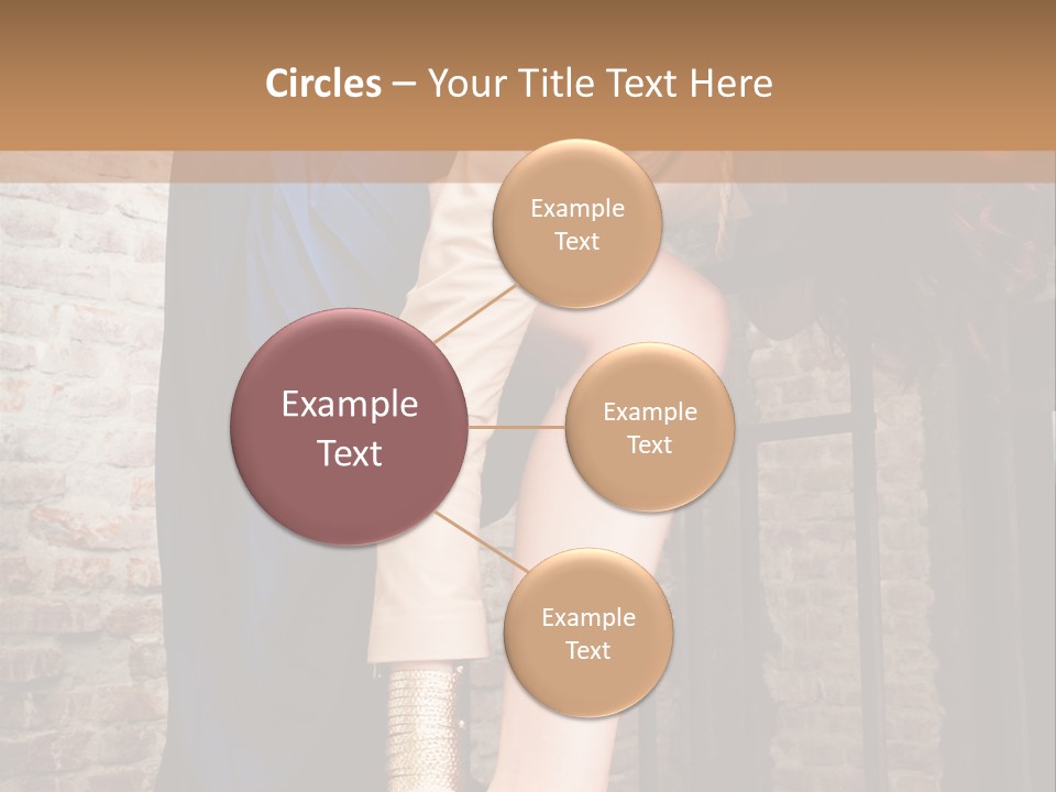 Pose Attractive Leg PowerPoint Template