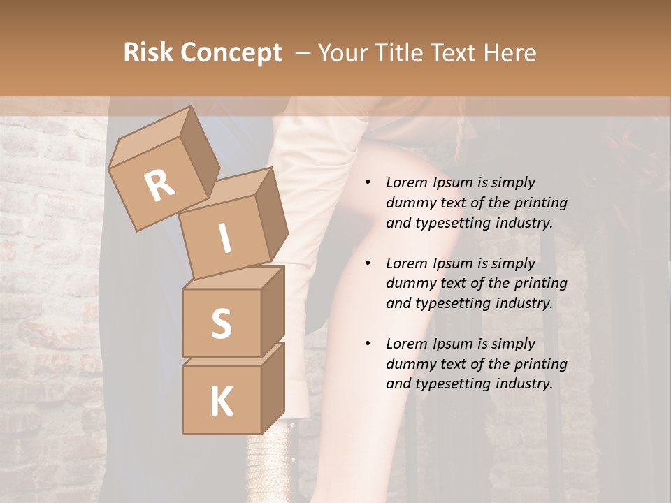 Pose Attractive Leg PowerPoint Template