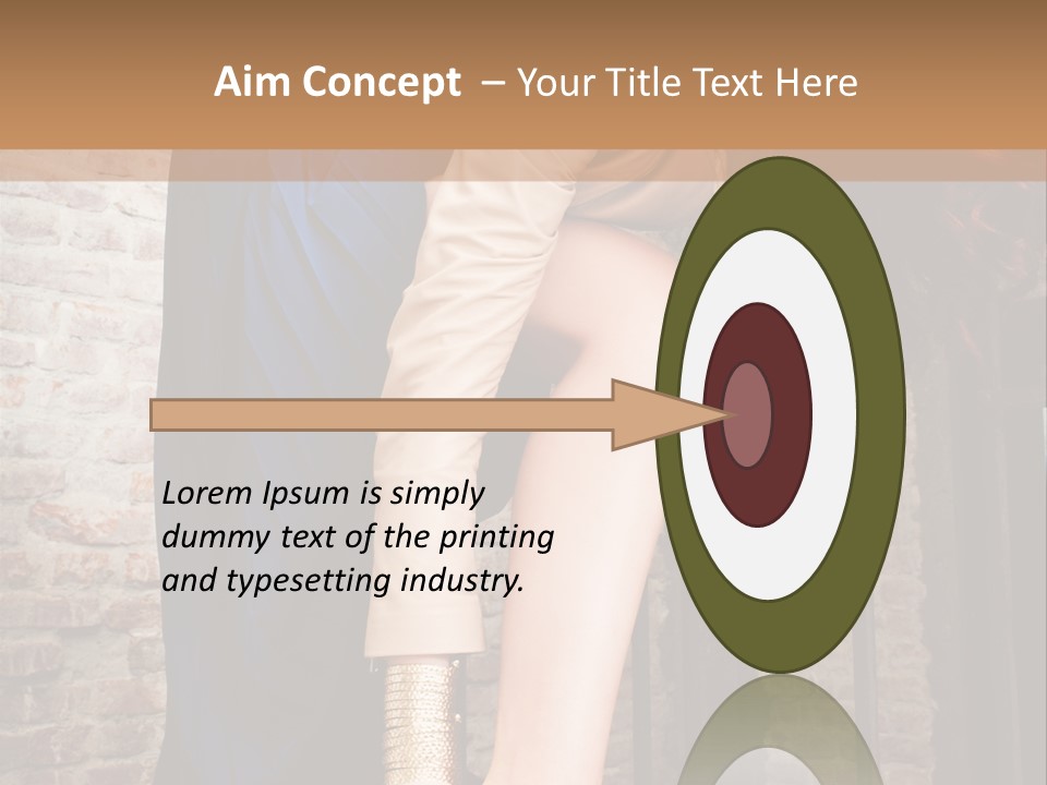 Pose Attractive Leg PowerPoint Template