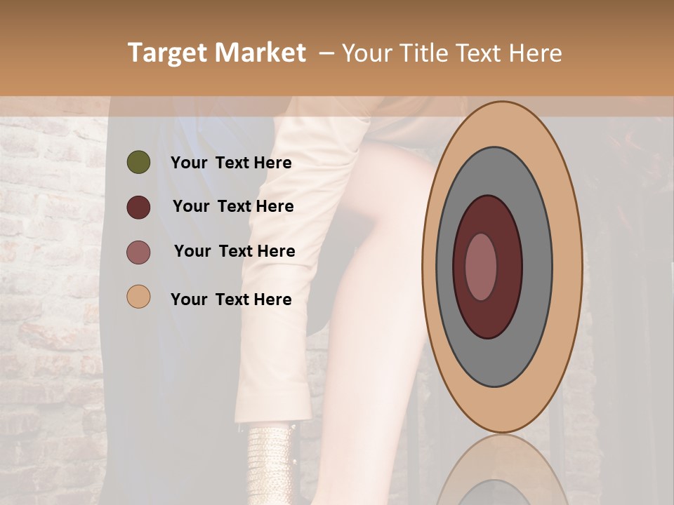 Pose Attractive Leg PowerPoint Template