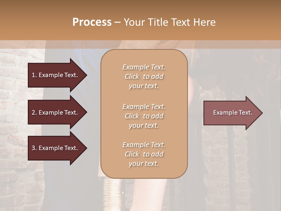 Pose Attractive Leg PowerPoint Template