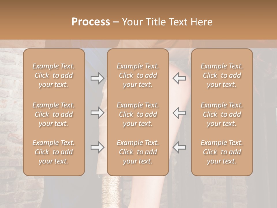 Pose Attractive Leg PowerPoint Template
