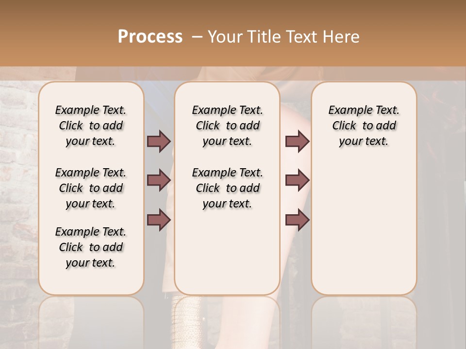 Pose Attractive Leg PowerPoint Template