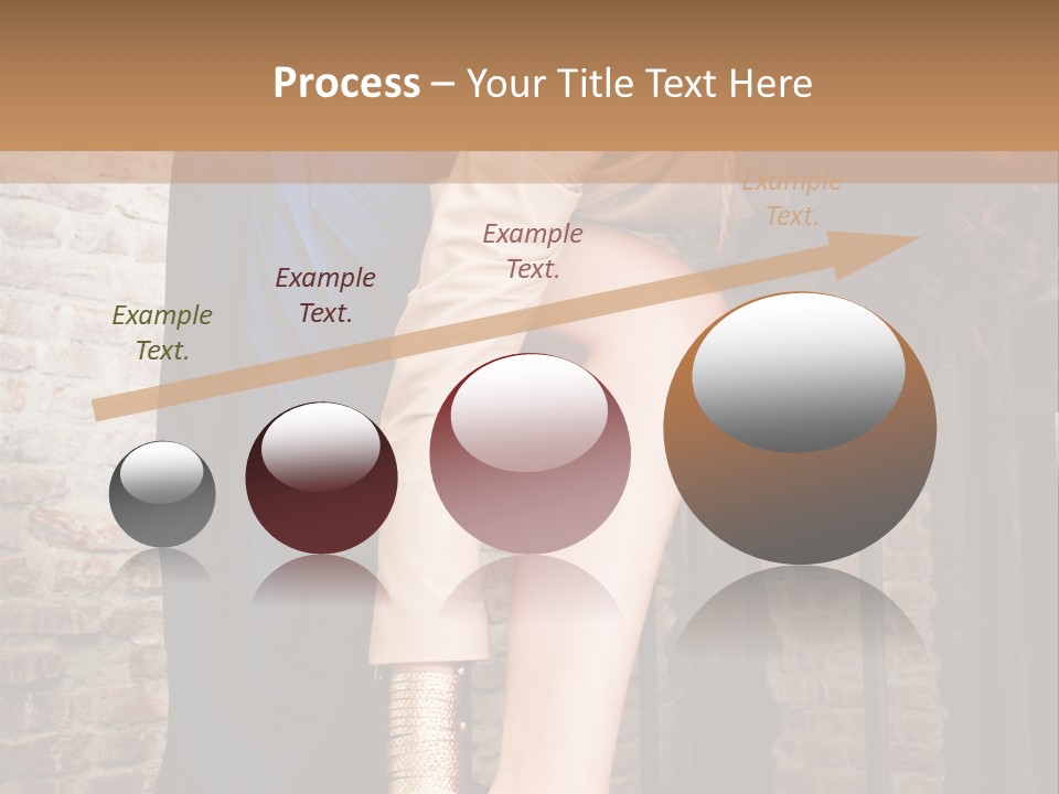 Pose Attractive Leg PowerPoint Template