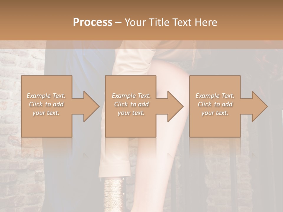 Pose Attractive Leg PowerPoint Template