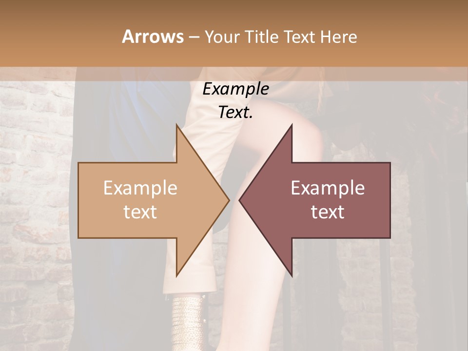 Pose Attractive Leg PowerPoint Template