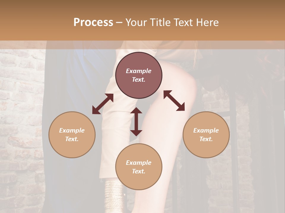 Pose Attractive Leg PowerPoint Template