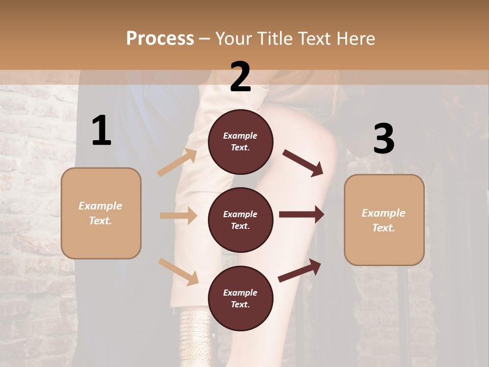 Pose Attractive Leg PowerPoint Template
