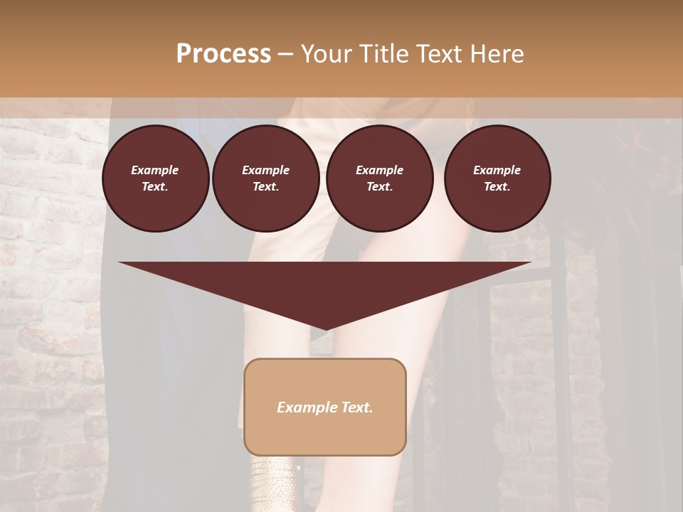 Pose Attractive Leg PowerPoint Template