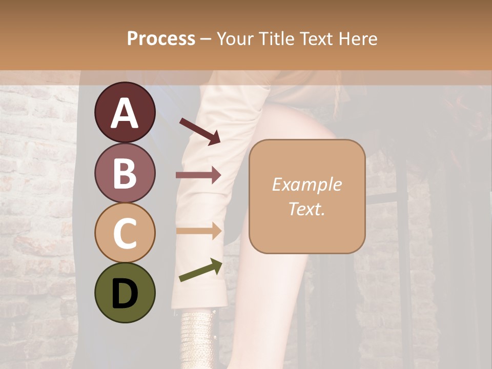 Pose Attractive Leg PowerPoint Template