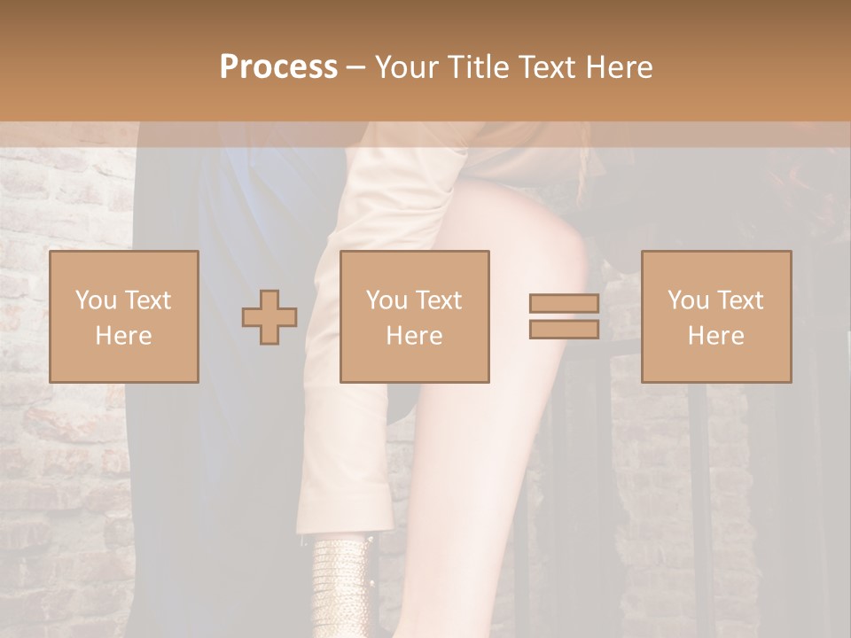 Pose Attractive Leg PowerPoint Template