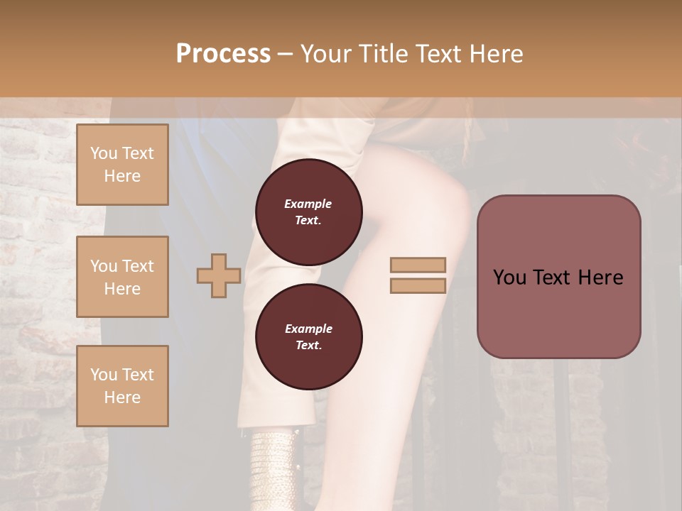 Pose Attractive Leg PowerPoint Template