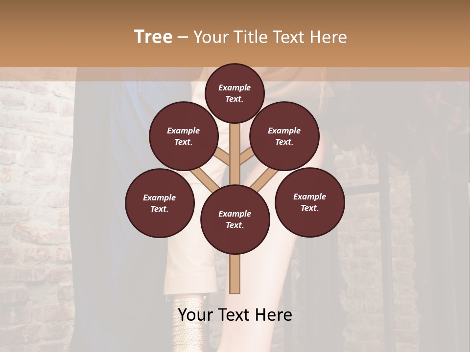 Pose Attractive Leg PowerPoint Template