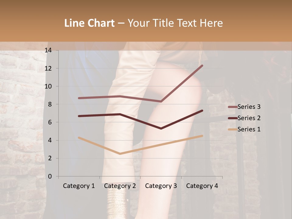 Pose Attractive Leg PowerPoint Template