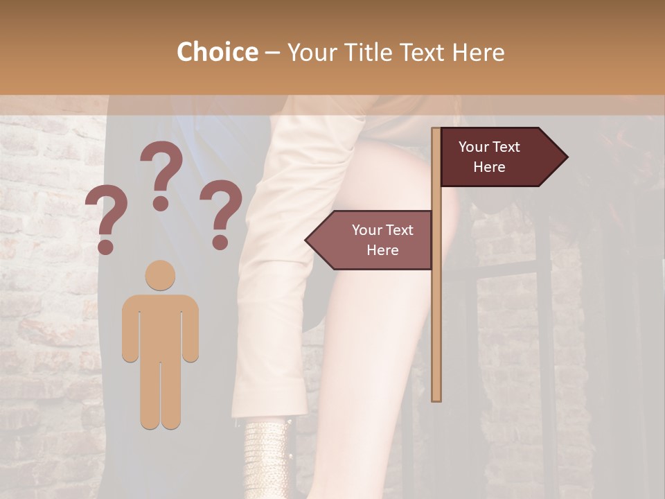 Pose Attractive Leg PowerPoint Template