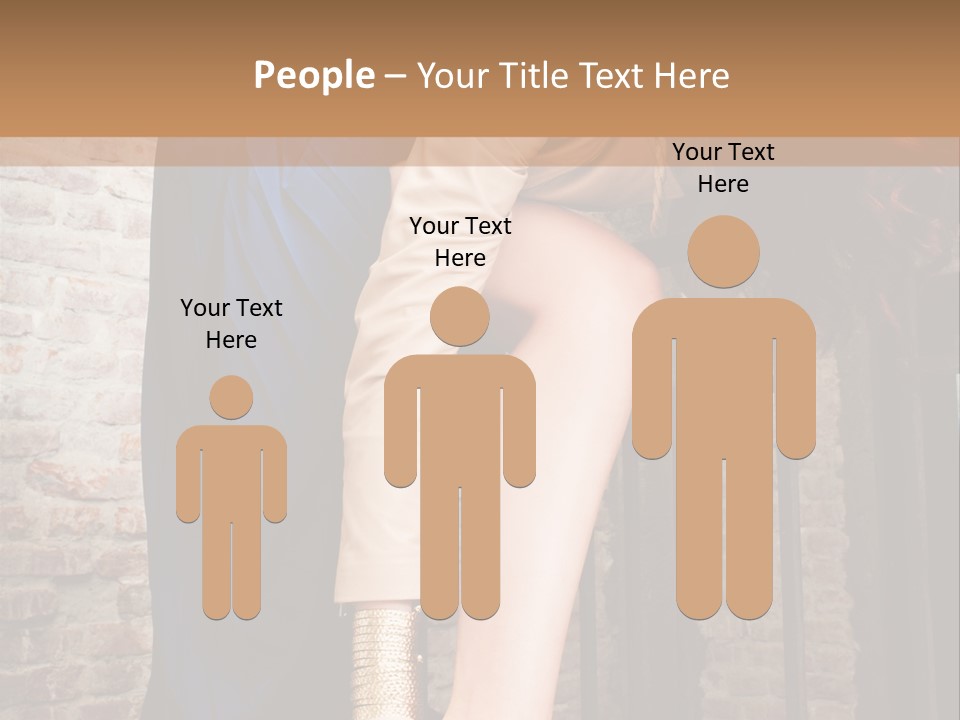 Pose Attractive Leg PowerPoint Template