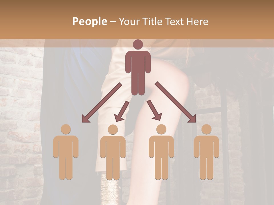 Pose Attractive Leg PowerPoint Template