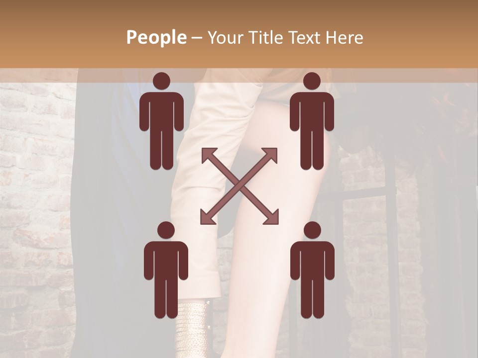 Pose Attractive Leg PowerPoint Template